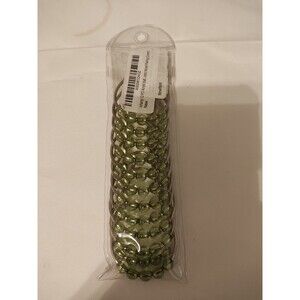 Ocharzy 12 Piece Green Acrylic Ball Shower Hooks Nickel Plated